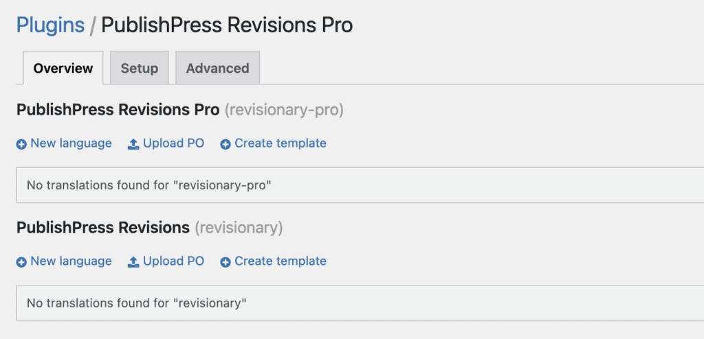 PublishPress Revisions Pro translations