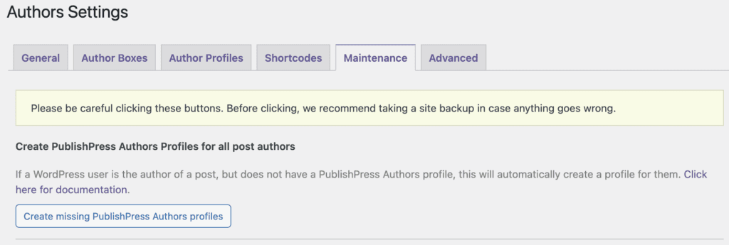 Create PublishPress Authors Profiles for all post authors