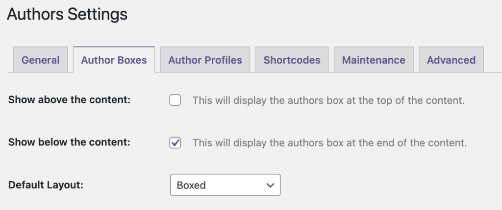 Automatically add Author Boxes to Posts