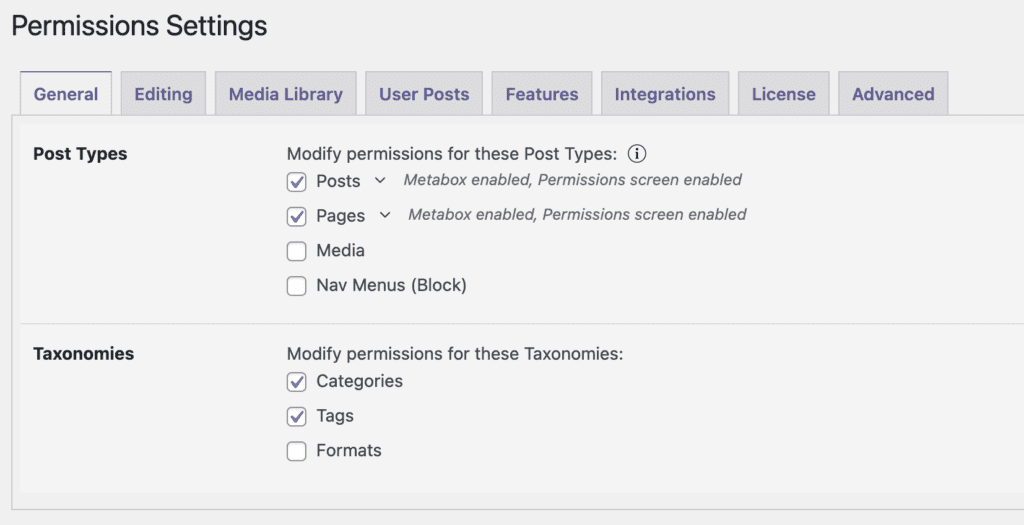 Support for other post types