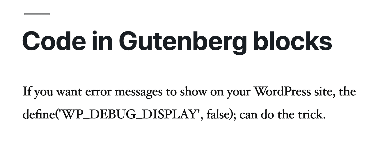 How to Show Code in Gutenberg Blocks - PublishPress