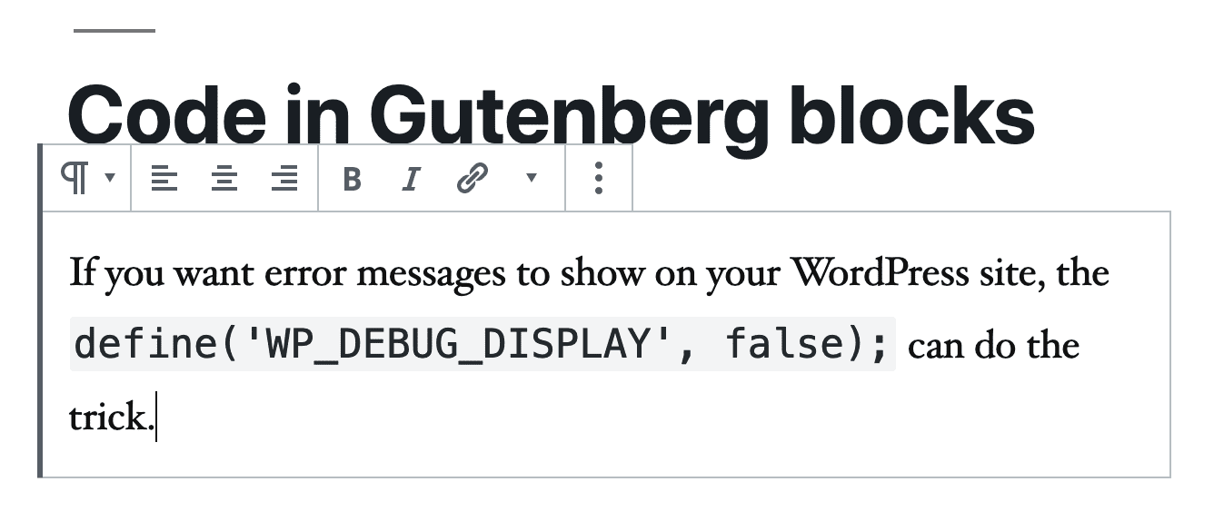How to Show Code in Gutenberg Blocks - PublishPress