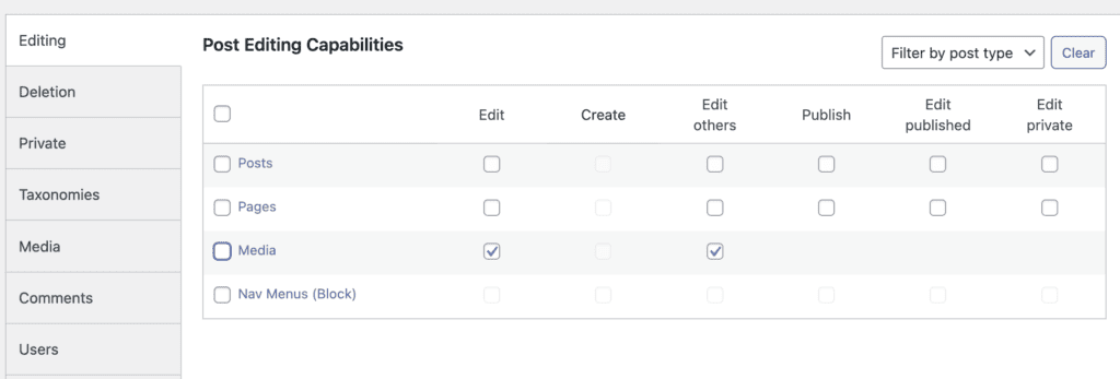 Deleting capabilities