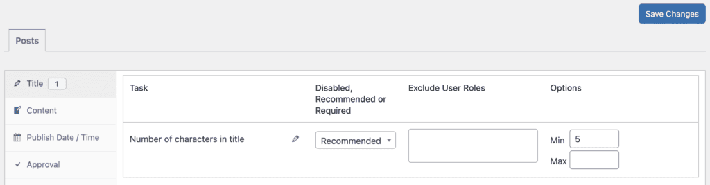 Number of characters in title