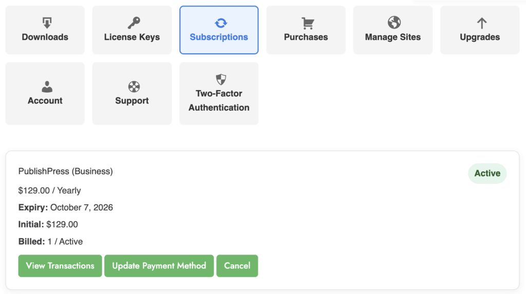 Cancel your subscription