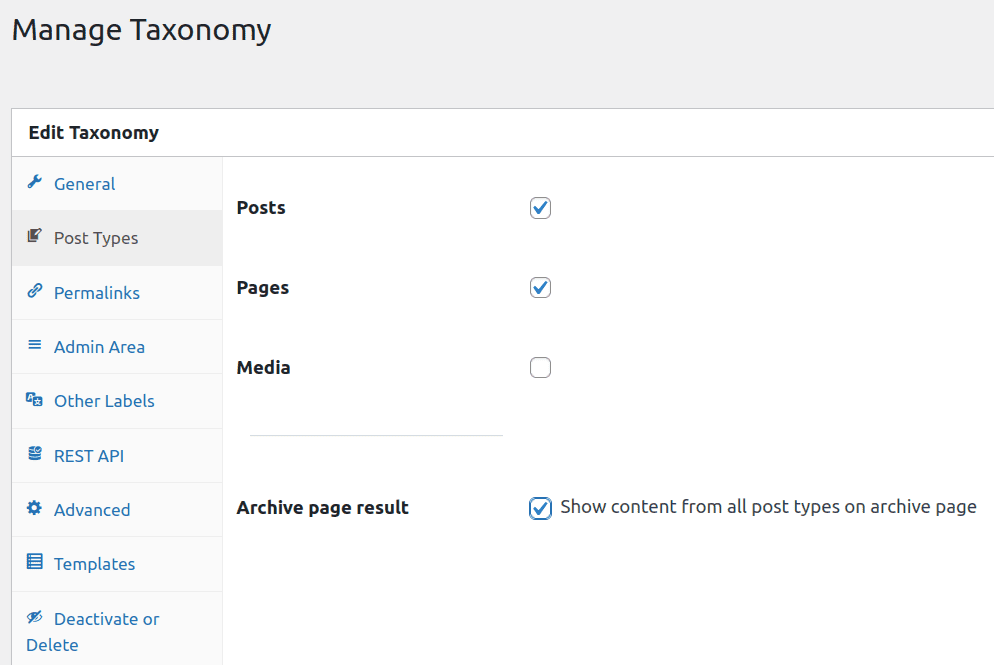 Click the Pages checkbox