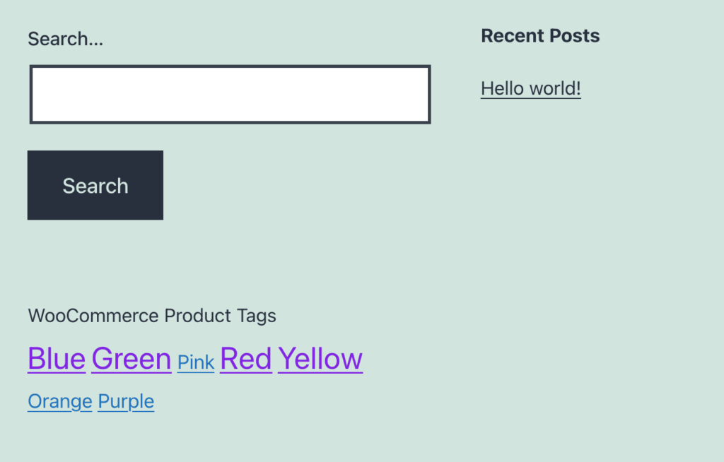 WooCommerce product tags