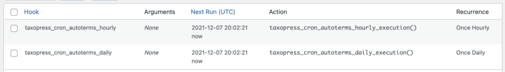 Cron tasks in Auto terms