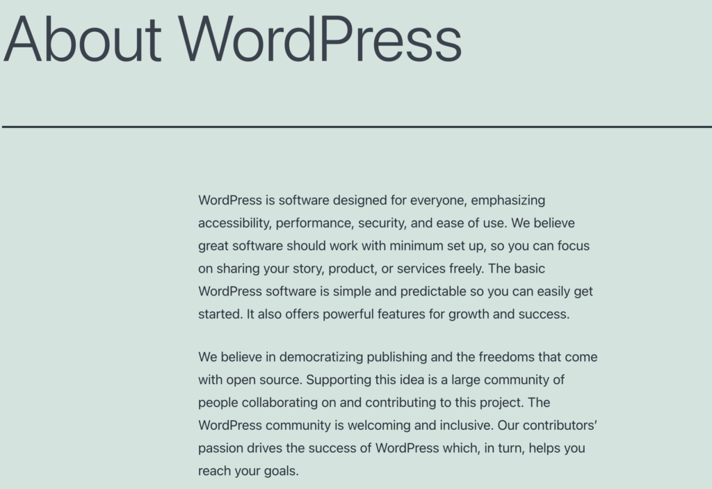 WordPress post for a tag generator demo