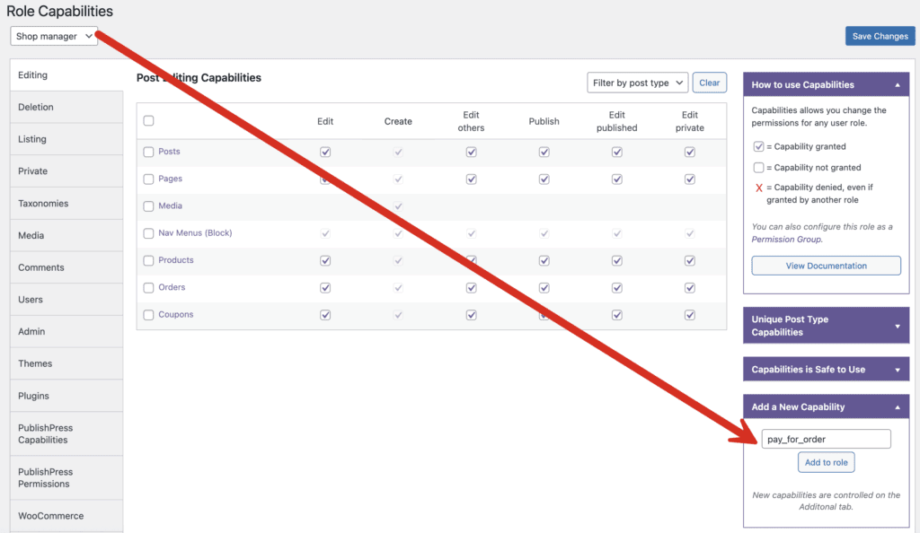 Pay for Order feature in WooCommerce