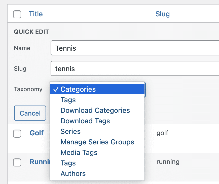 Move WordPress terms to a New Taxonomy