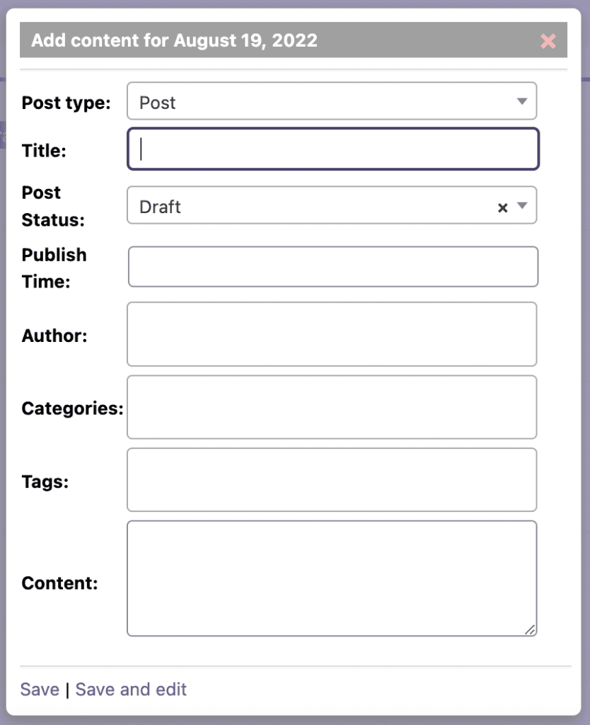 PublishPress Calendar