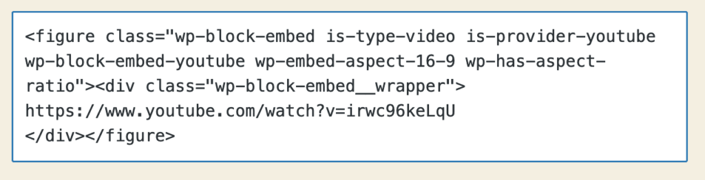 Embed code for a Vimeo video in WordPress