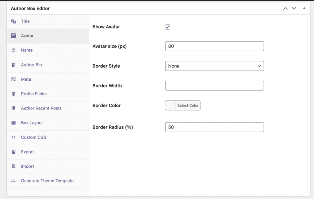 PublishPress Authors settings