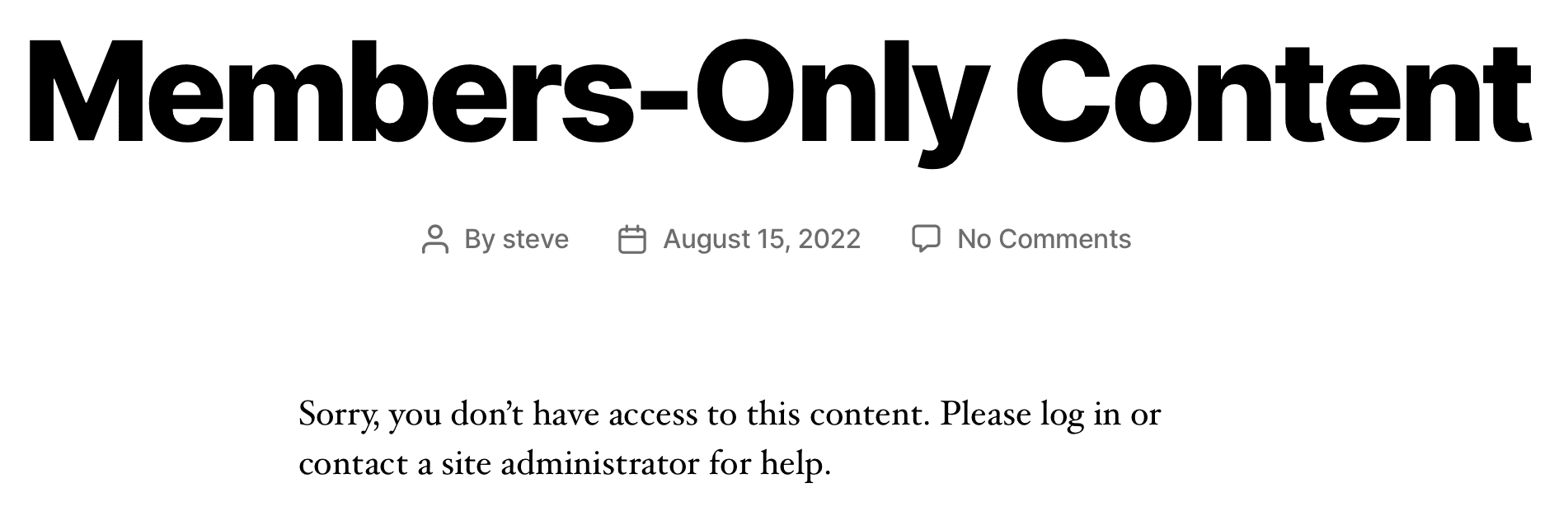 Members Only Section Use Teasers to Promote Members-Only Content - PublishPress