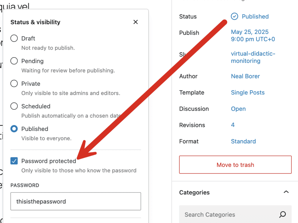 Password Protection for WordPress posts