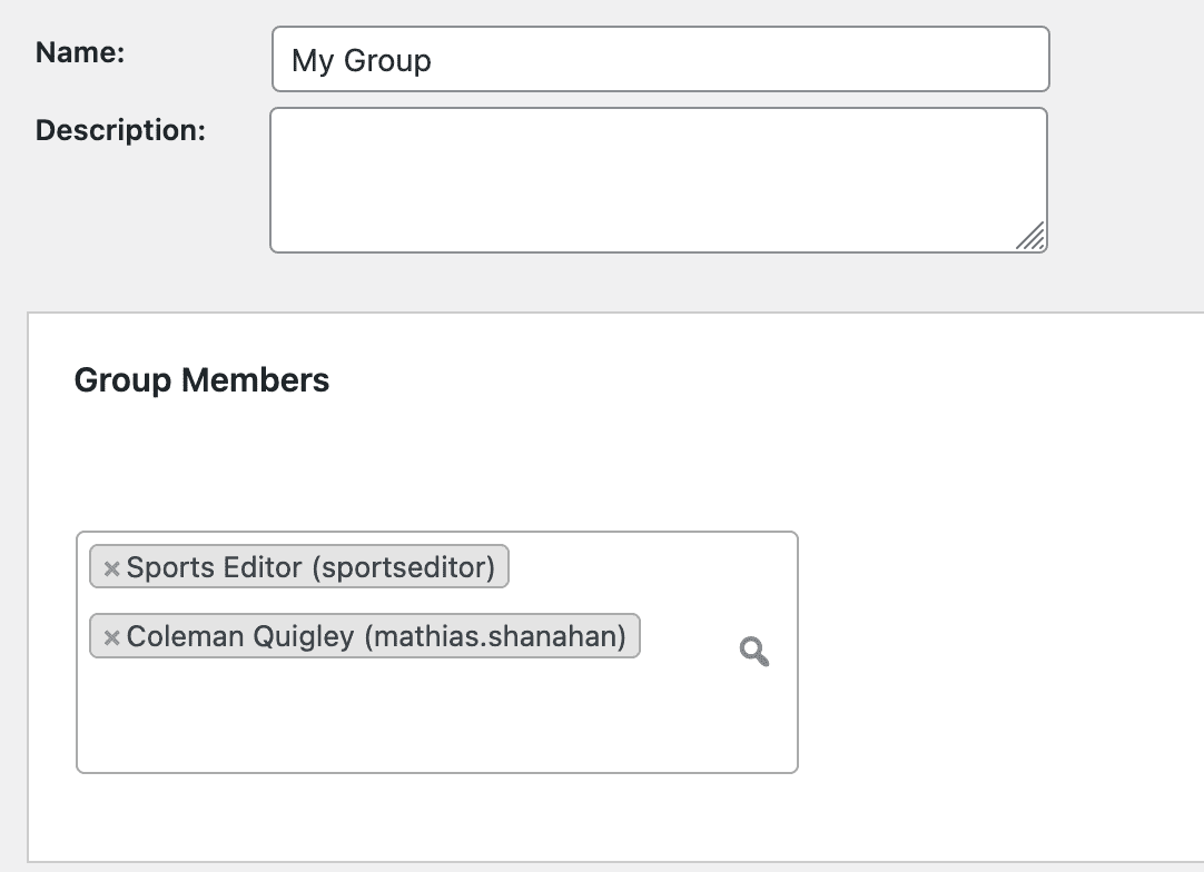 Add users to a group