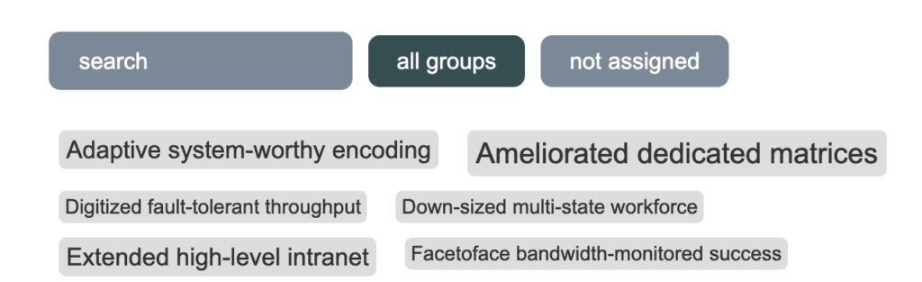 Shuffle box in Tag Groups plugin