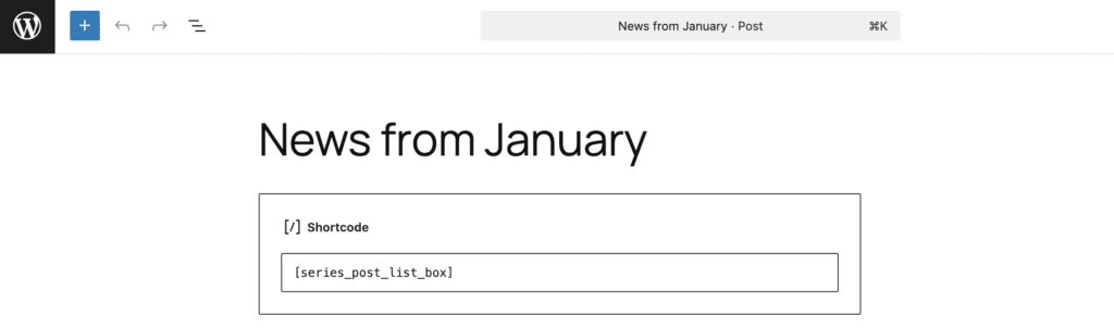 Post List Box Shortcode