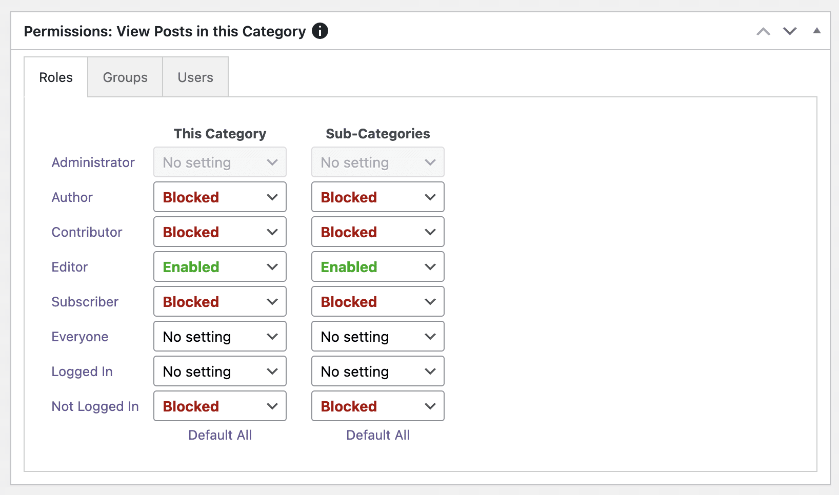 View posts in a category: blocked