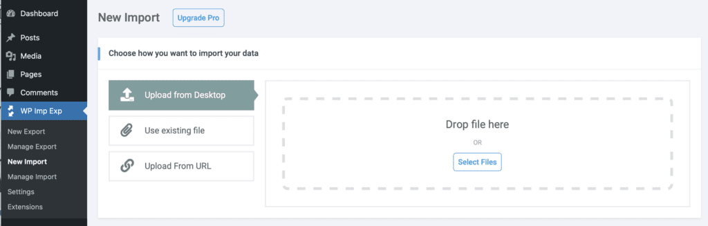 Upload taxonomy terms from your desktop