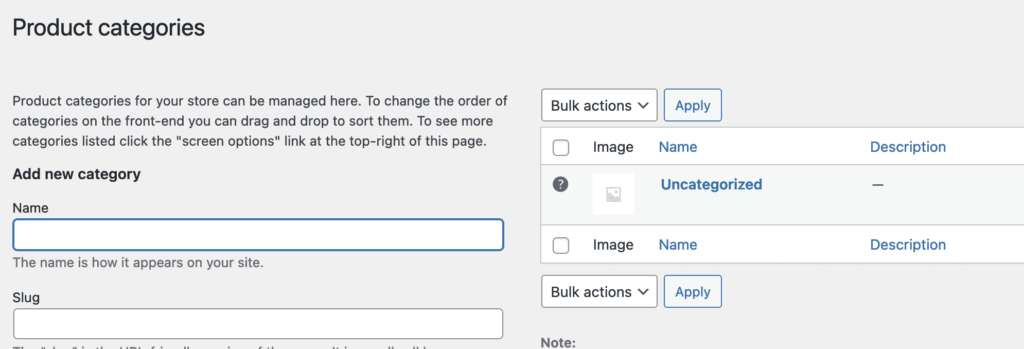 Uncategorized default WooCommerce product category