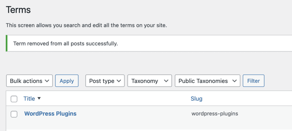 remove terms from all posts
