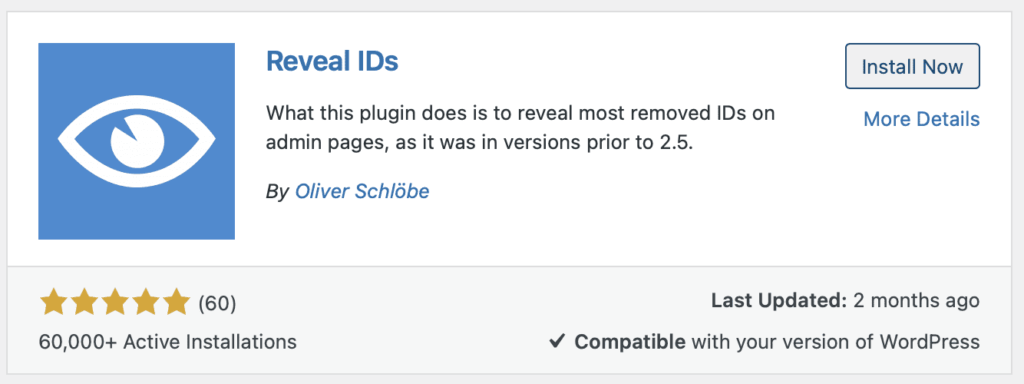 Reveal IDs plugin