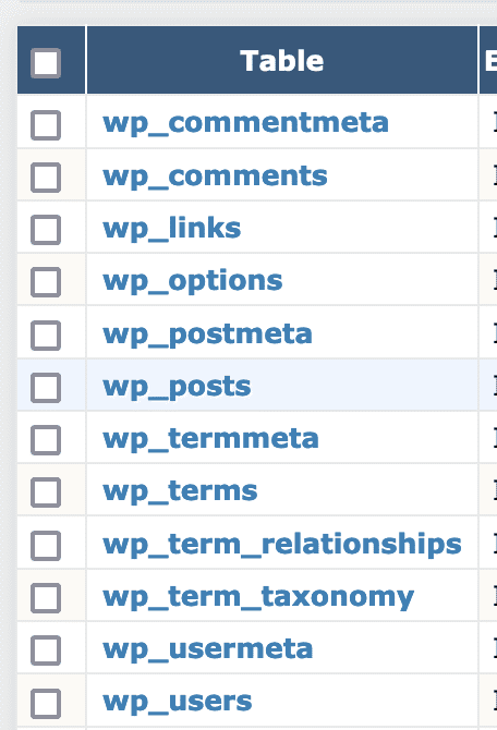 Term Data in the WordPress database