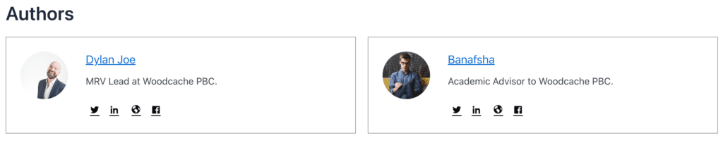 PublishPress Author profile side-by-side