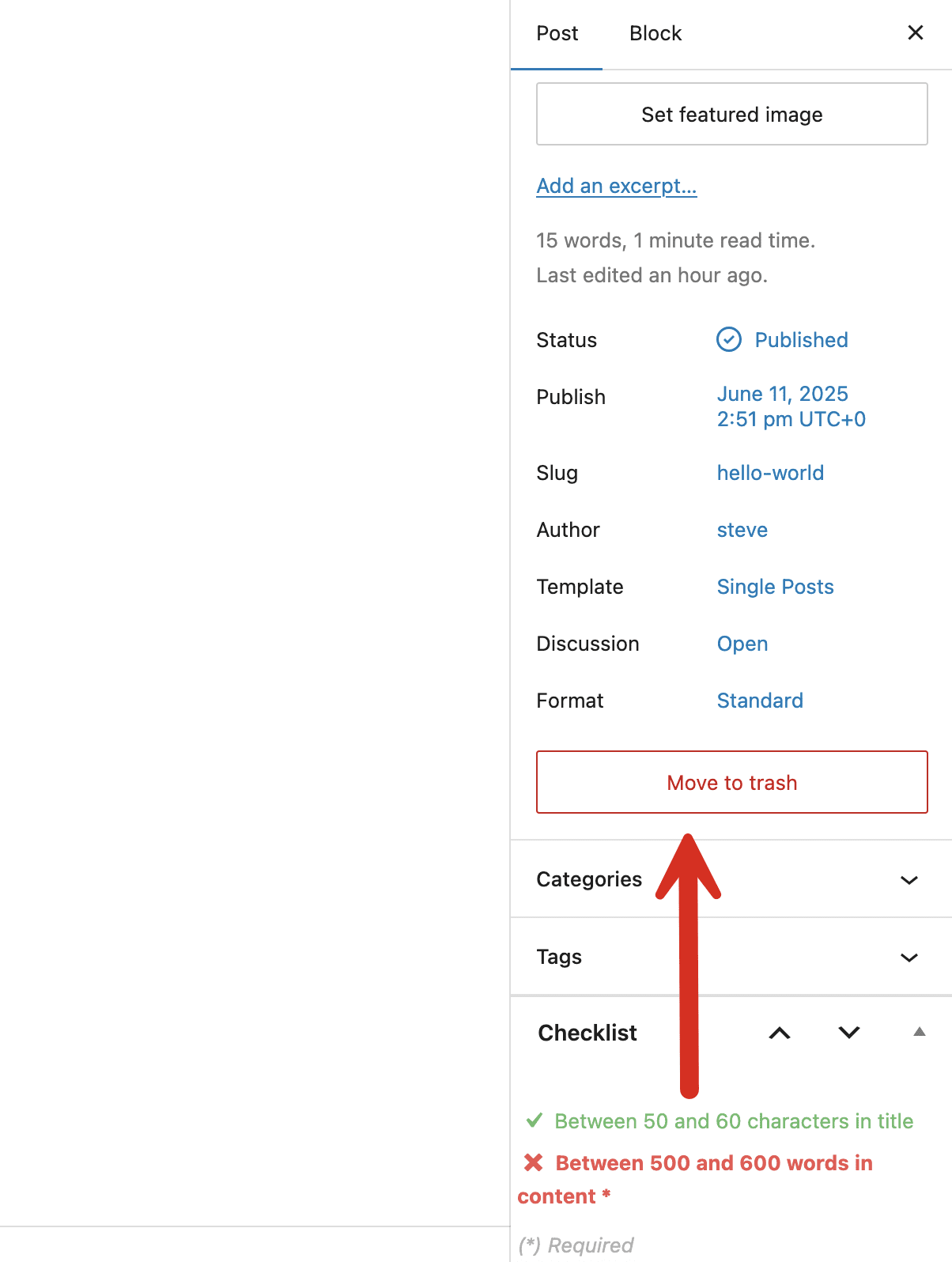 Gutenberg metabox move