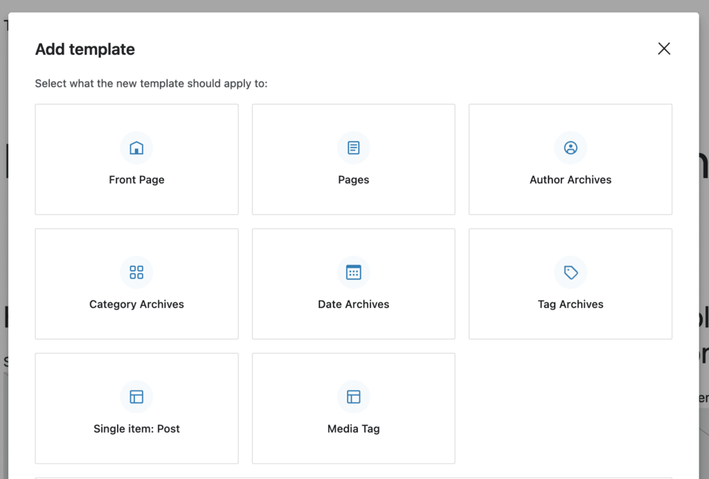 Add new template for Categories or Tags in Full Site Editor