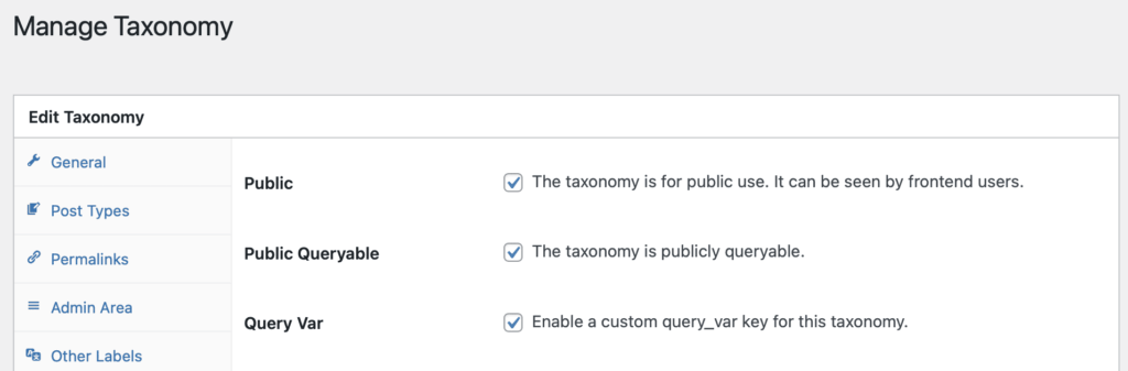 Changing a Private taxonomy to Public in WordPress
