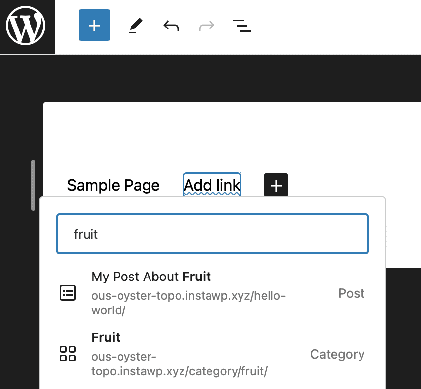 Menus for Categories in WordPress