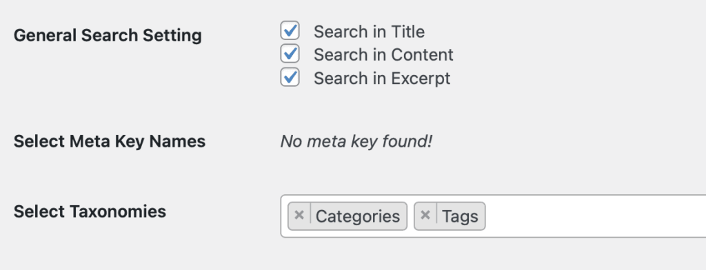 WP Extended Search plugin for Categories or Tags in WordPress search