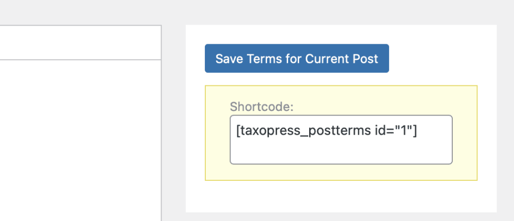 Shortcode for displaying terms in WordPress