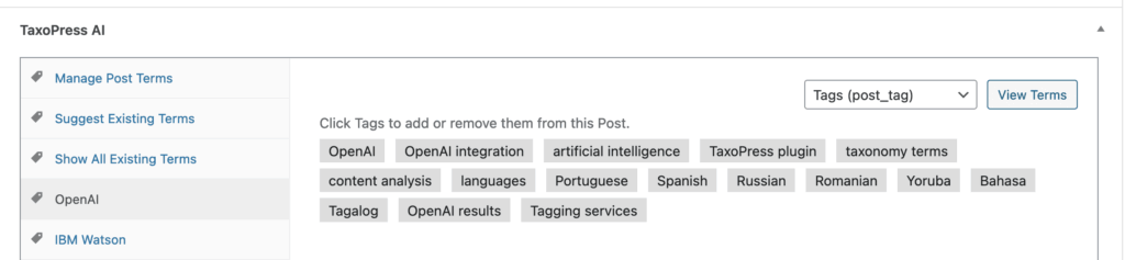 OpenAI analysis of TaxoPress article