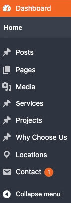 A curated admin menu