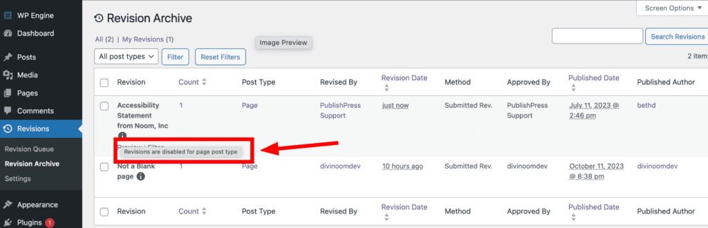 PublishPress Revisions and WP Engine