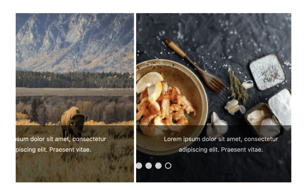An image carousel in WordPress