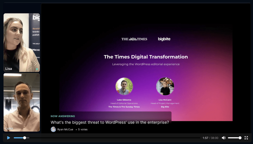 Times and Sunday Times Use WordPress