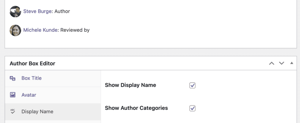 Author Categories admin