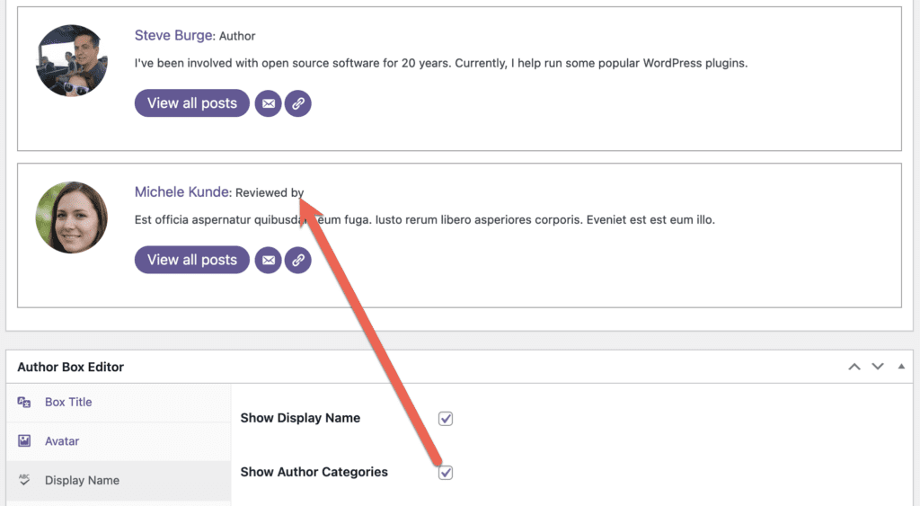 Reviewed by preview in WordPress