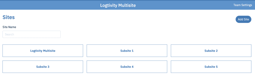 Logtivity multisite activity log dashboard