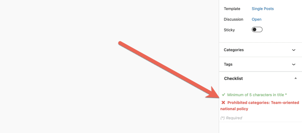 Forbidden Tags and Categories