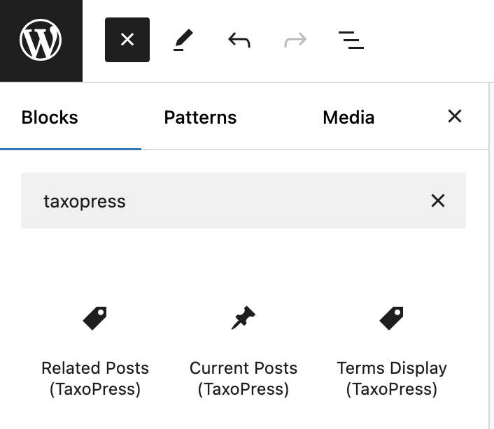 New TaxoPress blocks