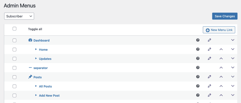 Admin Menus in PublishPress Capabilities