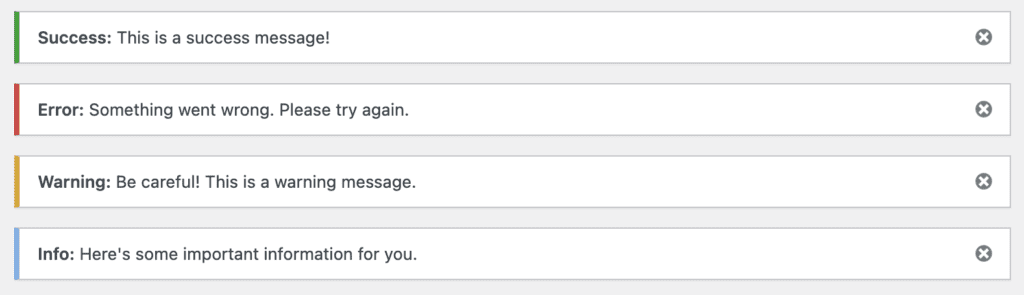 Error warning in WordPress
