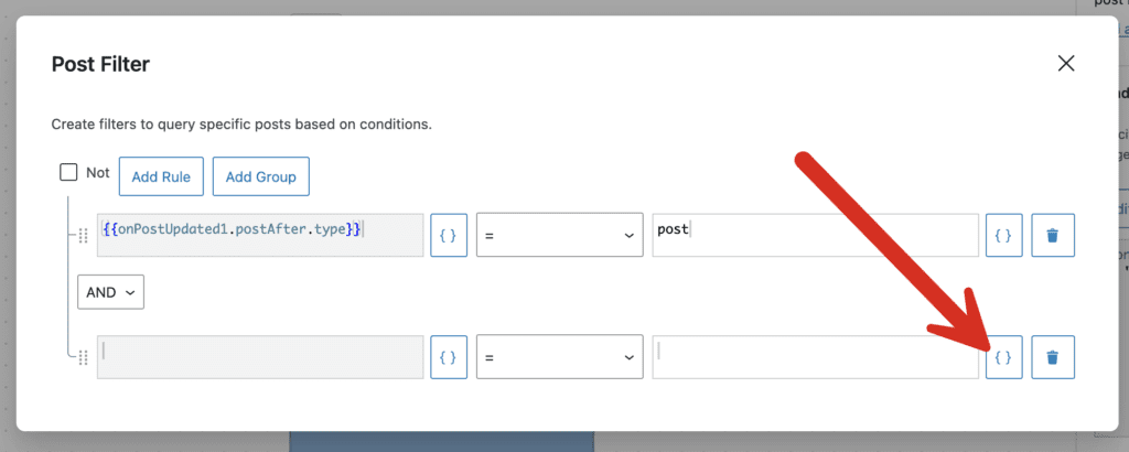 Editing a PublishPress Future filter