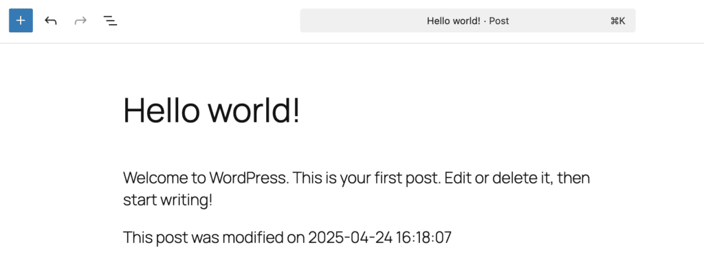 Modified date added to new posts